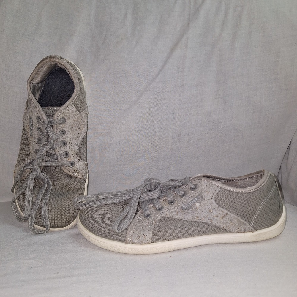 SAGUARO Luck I Women Barefoot Casual Shoe Sz 39 Minimalist Walking Gray